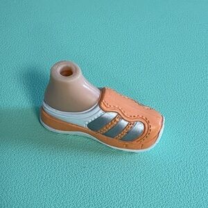 Bratz Replacement Orange Silver & White Sneaker Shoe, Doll Accessory, Toy Part